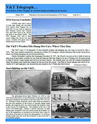 Virginia & Truckee Historical Society newsletter, V&T Telegraph,  Issue 4, Winter 2010