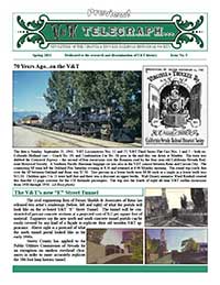 Virginia & Truckee Historical Society newsletter, V&T Telegraph,  Issue 5, Spring 2011