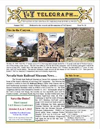 Virginia & Truckee Railroad Historical Society newsletter, V&T Telegraph, Issue 10, Summer 2012