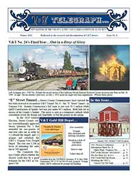 Virginia & Truckee Railroad Historical Society newsletter, V&T Telegraph, Issue 8, Winter 2011